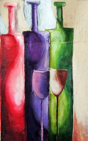 3 Wines & 2 glasses